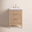Meuble-lavabo simple 24 po avec plateau en pierre reconstituée Bilroy-760522868