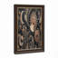 Bronze et noir, lune céleste, motif géométrique sur toile-133500398