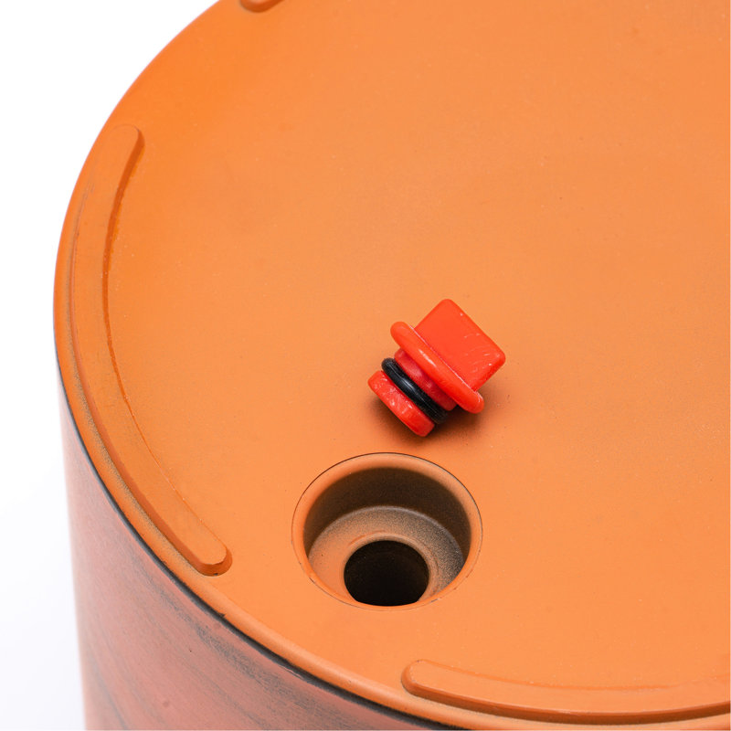 Support de jardin auto-arrosant brun foncé 7,8 po - Pot à fleurs en ABS peint à la main, brillant