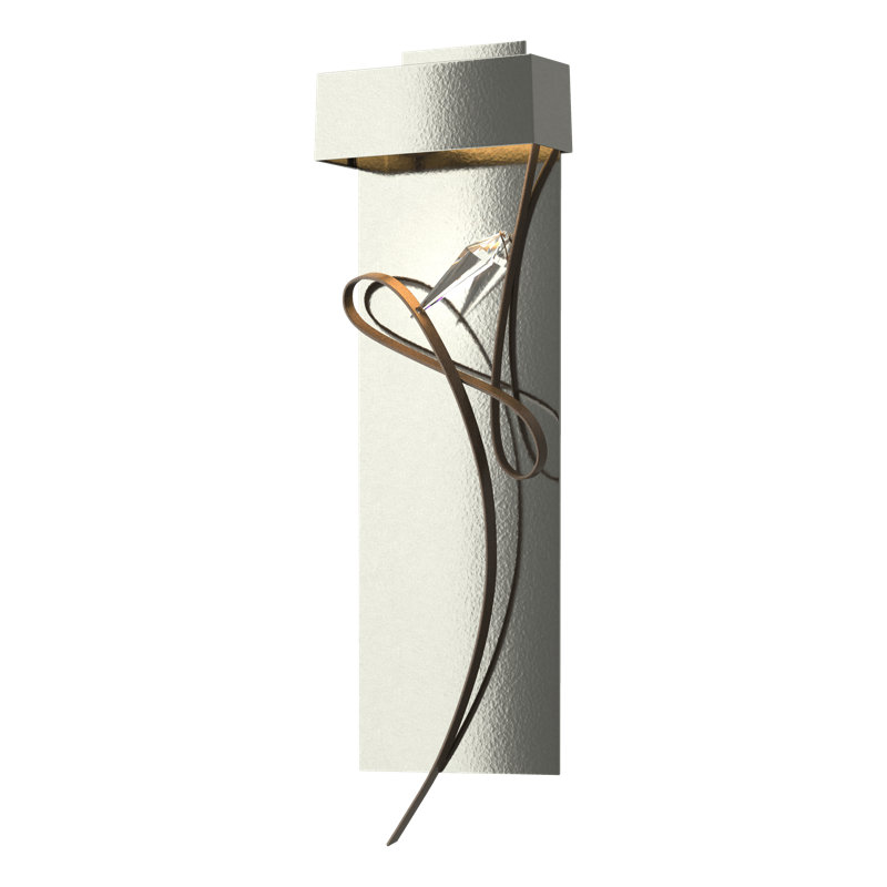 Rhapsody 1-Light LED Flush Mounted Sconce, Sterling, Bronze