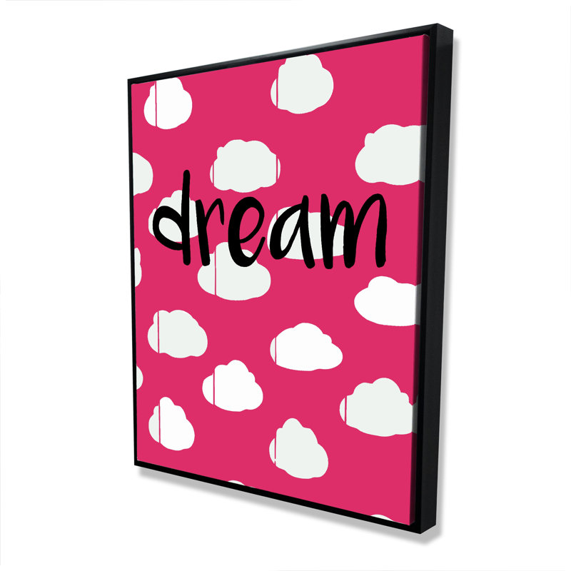 Rêve - art sur toile encadré pour décor de chambre d'enfant