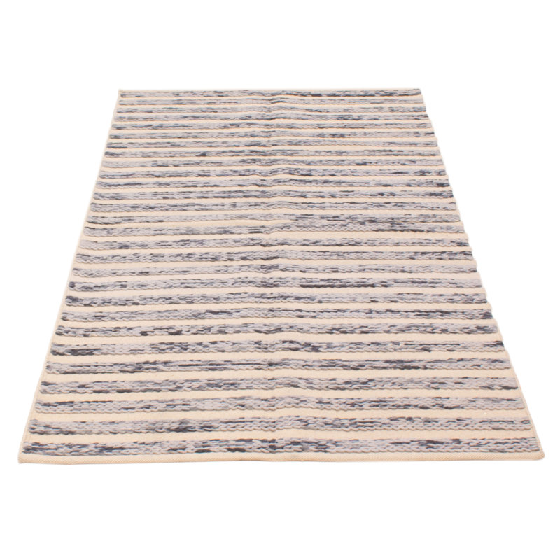 Tapis kaki clair en laine nouvel âge 4 pi 11 po x 8 pi 3 po Kennidi