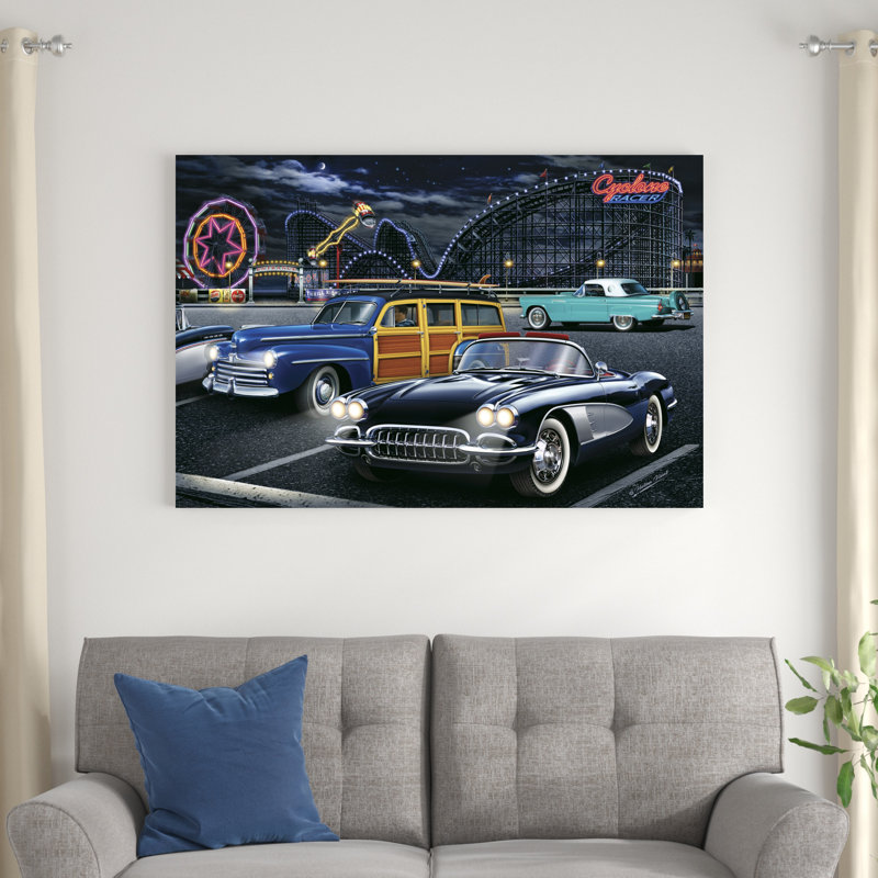 Diners And Cars III, H 32 po x l 48 po x P 1,25 po