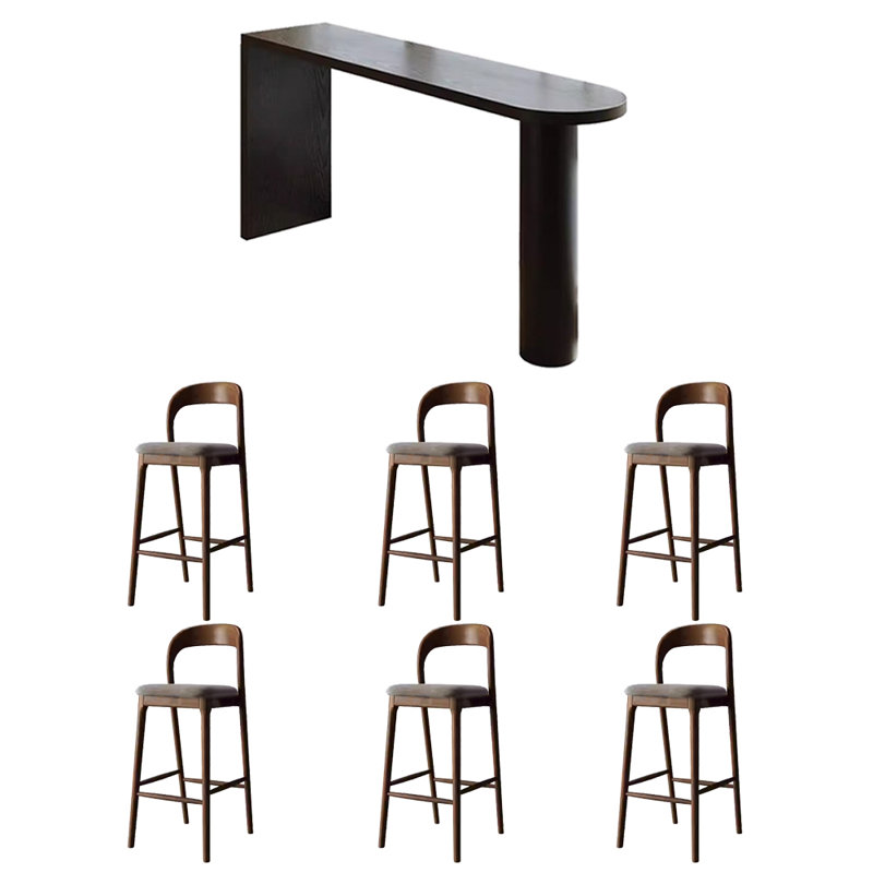 Small high bar table and chair, 41.3"H x 78.7"L x 17.7"W