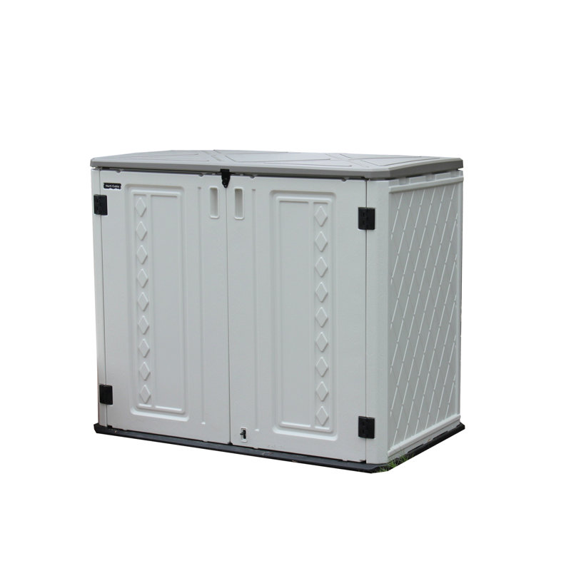 4 ft. W x 4 ft. D Metal Garbage Shed