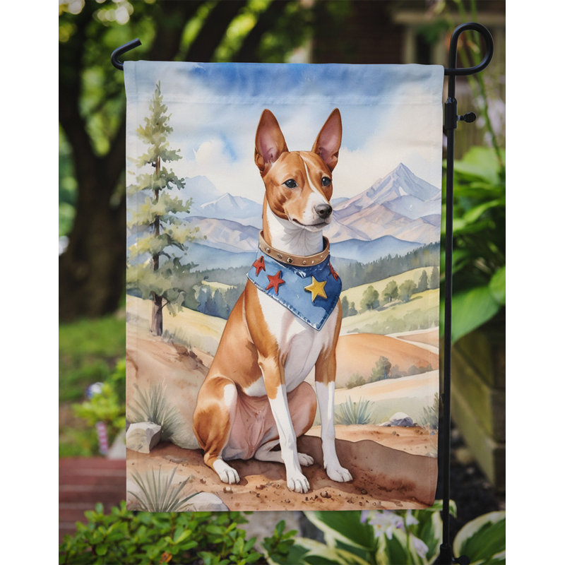 Drapeau Cowboy Welcome Garden, Basenji
