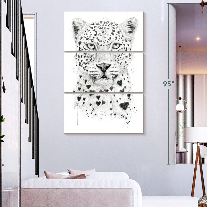 Brampt Lovely Leopard, 74" H x 48" W