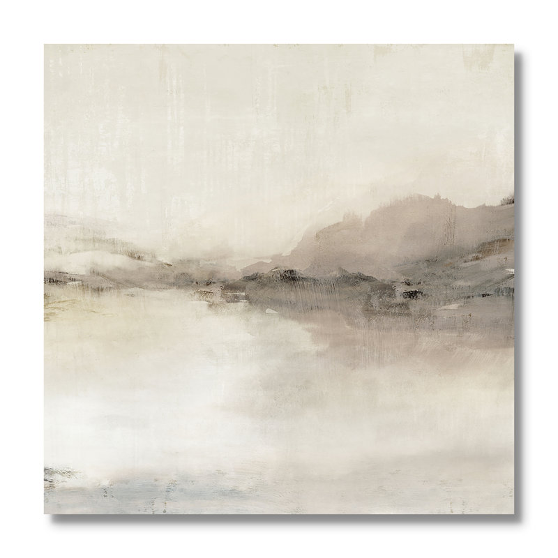 «Blush Horizon II» par Isabelle Z, Sans cadre, 16'' W x 16'' H, Toile tendue