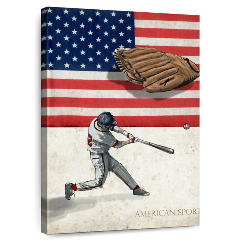Sireci American Sports Baseball I, 30" H x 20" W