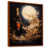 Toile avec cadre flottant brun