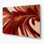 «Lyrical Abstraction 9», art mural en métal rouge