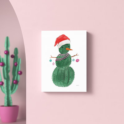 «A Very Cactus Christmas I» par Jenaya Jackson, reproduction sur toile