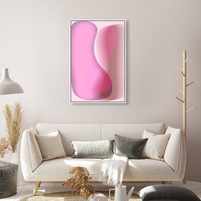 Dancing Lovers Print by Oliver Gal, 46"H x 31"W, White Floater Frame