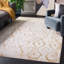 Tapis géométrique Milstein ivoire / doré-315066061