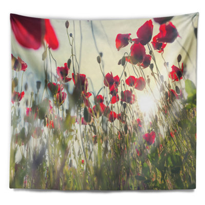 Tapisserie de fleurs à motif floral sur un pâturage d’été
