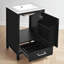 Meuble-lavabo simple 20 po avec comptoir en céramique-586361714
