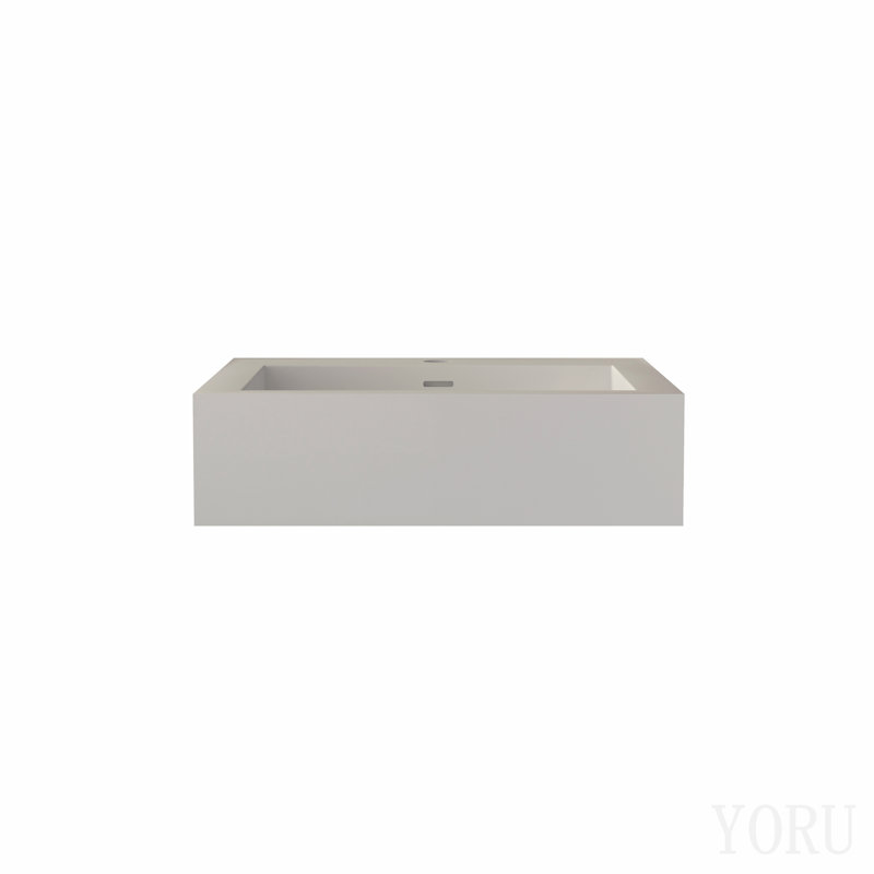 Bathroom Matte White Solid Surface Basin