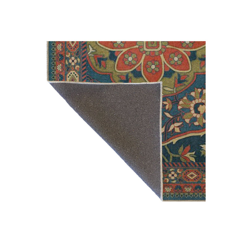 Tapis lavable vert floral, Sous-tapis rectangulaire 4 pi 7 po x 6 pi 7 po inc