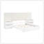 Ensemble de lit luxueux à très grand lit à finition blanc perle 5 pièces-129746849