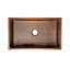 30" Hammered Copper Single Basin Kitchen Sink