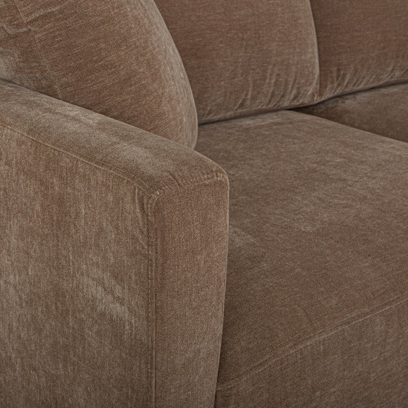 Bryn Upholstered Sectional, Camel Polyester, Right Hand Facing