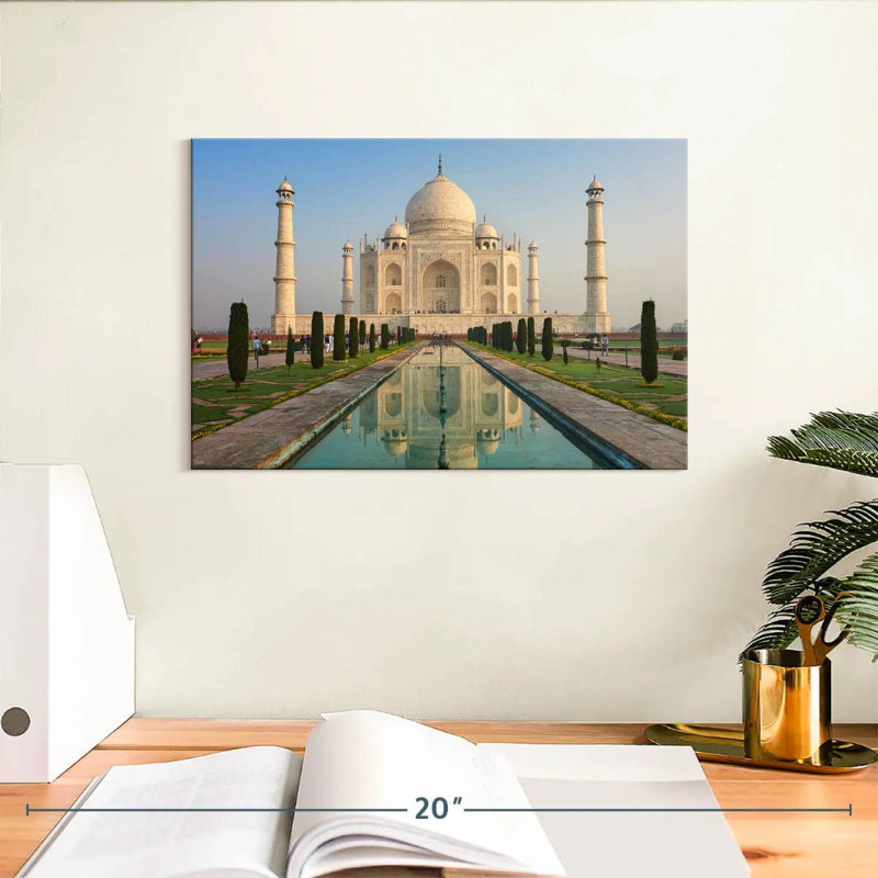 World Wonder Taj Mahal, H 8 po x l 12 po