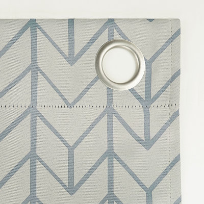Polyester Chevron Blackout Curtain Panel