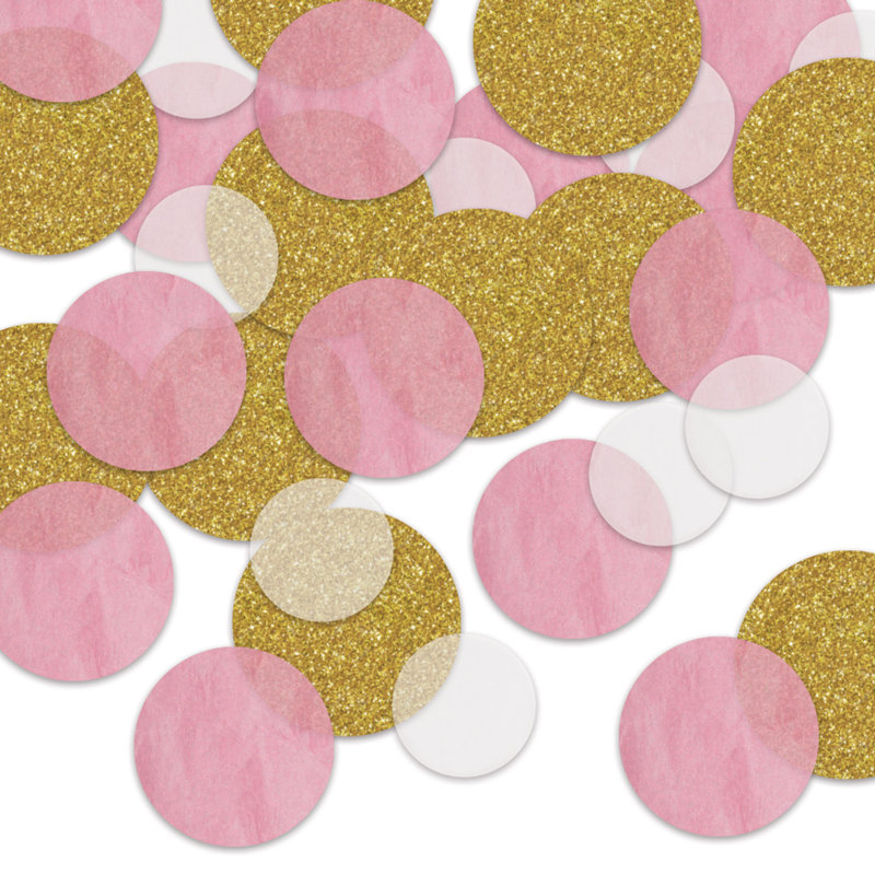 Dot Deluxe Sparkle Confetti, Pink