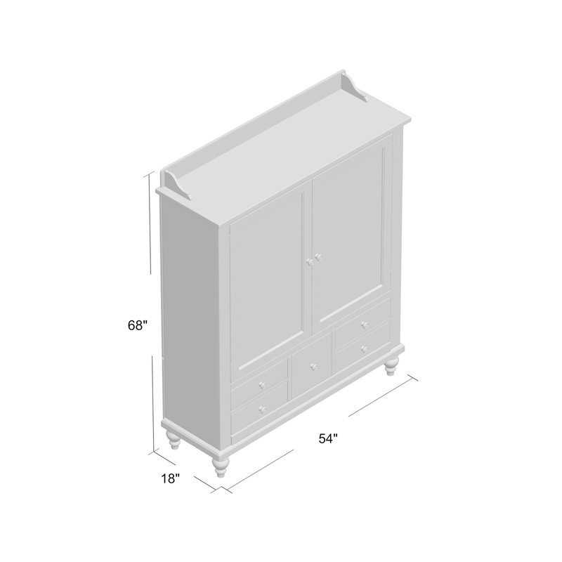 Bale Dining Cabinet, White