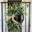 1 guirlande de feuilles d'olivier artificielle avec nœud en toile de jute - Décor de manteau de maison de campagne, verdure artificielle pour porte, mur et entrée