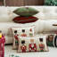 Brown Embroidered Sequin Nutcracker Velvet Throw Pillow Cover 18" W X 18" L