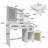 Makeup Vanity With Lights In 3S Openable Mirror,Vanity Desk With 4 Drawers 1 Cabinets Shelves,Vanity Table Rattan Vanity Dresser,For Bedroom-1568881576