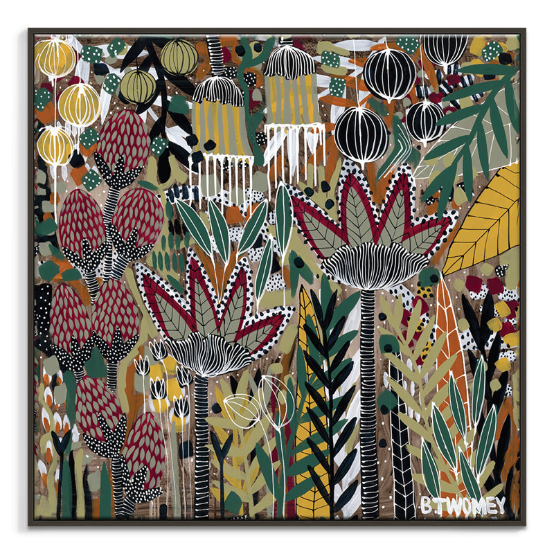 The Olive Branch by B.Twomey - Print, Black Floater Framed, 82.5cm H x 82.5cm W x 8cm D