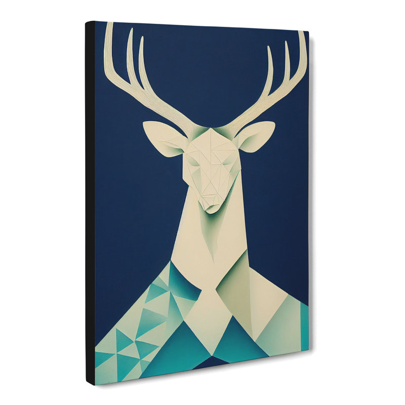 Unique Deer Abstract Vol.3 - Wrapped Canvas, 76cm H x 50cm W x 3cm D