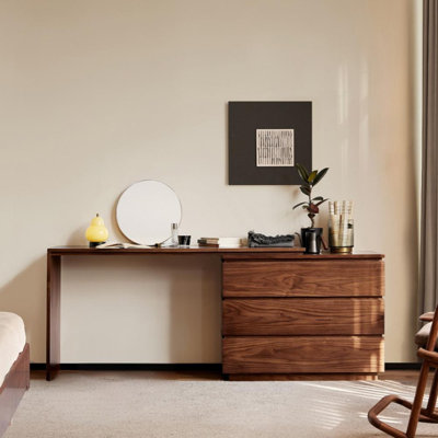 Solid Wood Black Walnut Wood Bedroom Dresser