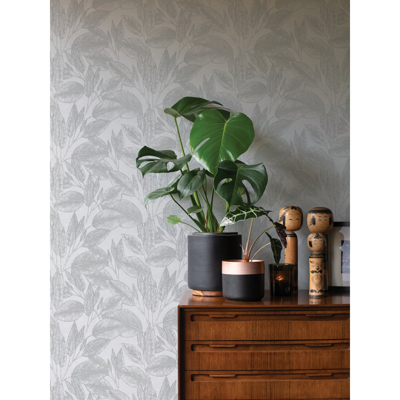 Rouleau de papier peint L 33 pi x l 20,9 po, Argent
