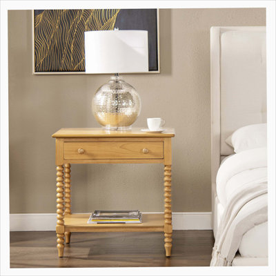 Rohtash Solid Wood End Table with Storage