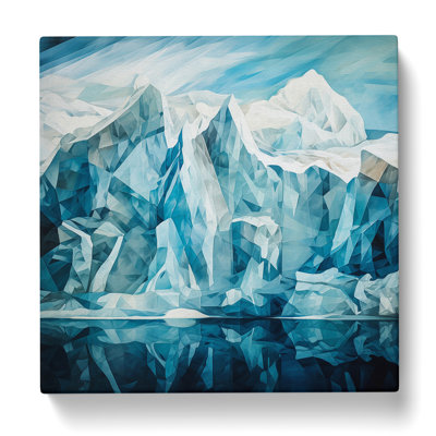 Glacier Cubism - Wrapped Canvas