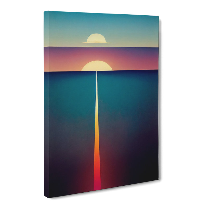 Plotinus Sunset Divisionism - Wrapped Canvas, 50cm H x 35cm W