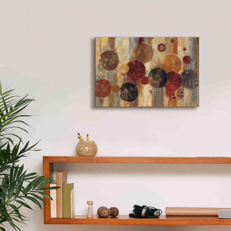 «Pendule» par Silvia Vassileva, art mural sur toile, H 12 po x l 18 po x P 0,75 po