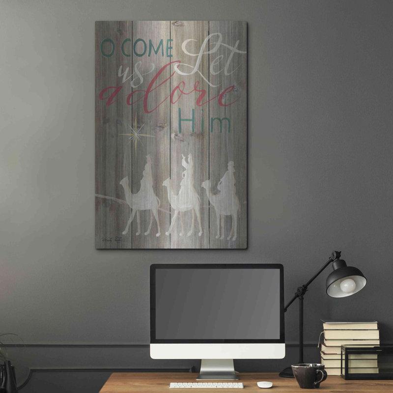 " O Come Let Us Adore Him " by Cindy Jacobs, 36" H x 24" W