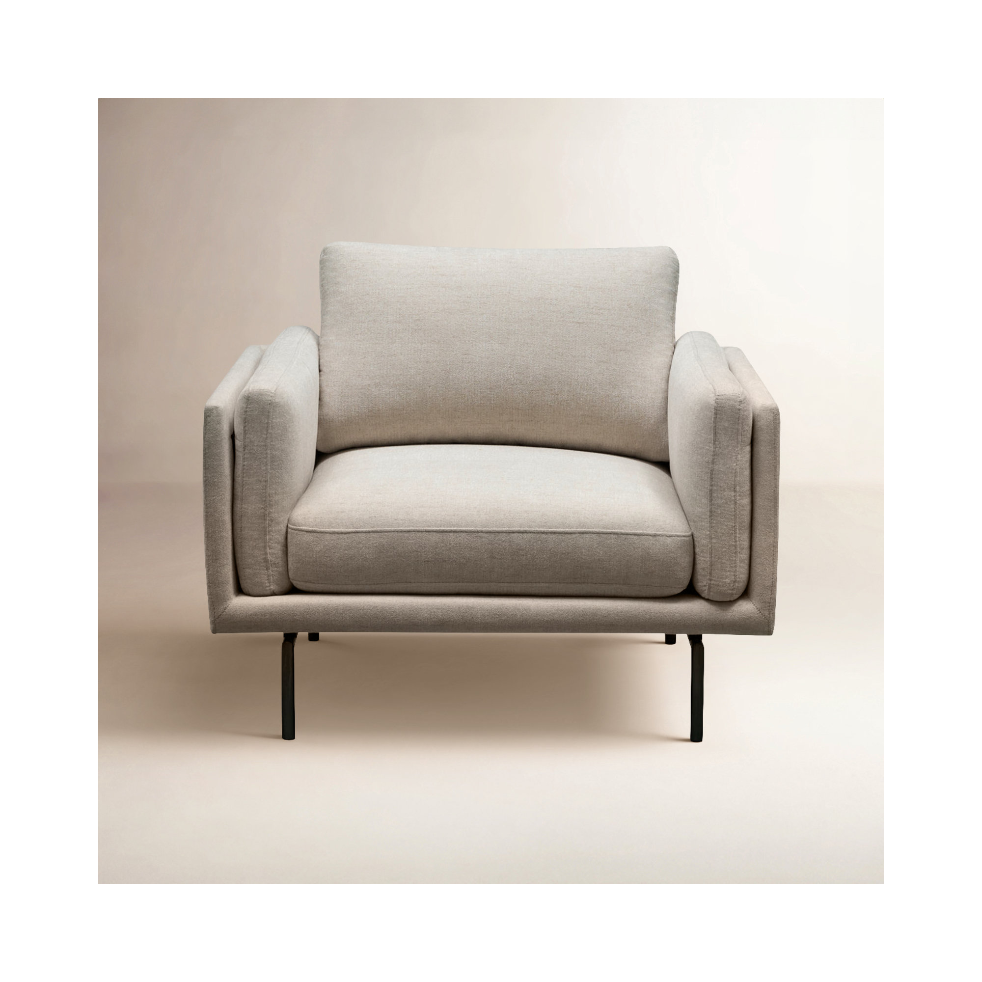 Elenora Upholstered Armchair, Beige Performance