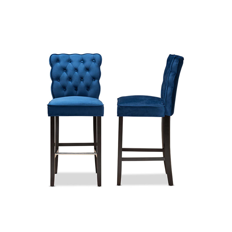 Tabouret 30,3 "Danni-Jo, Bleu marine