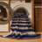 Machine Washable Horizontal Stripes Brown Area Rug-1087448158