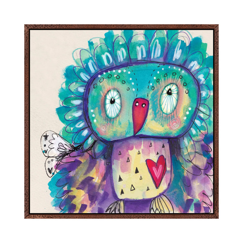 Qb2 by Tamara Laporte - Print on Canvas, 66.04 cm H x 66.04 cm W, Classic Brown Wood Framed