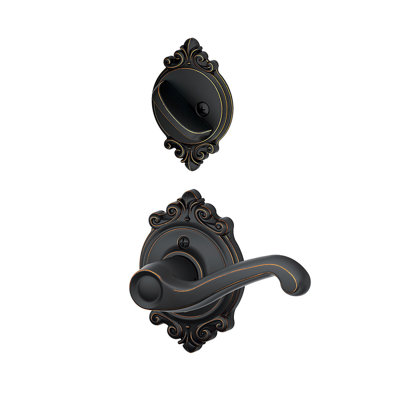 Flair Single Cylinder Interior Lever Set (Exterior Portion Sold Separately)