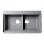 33.86'' L Double Bowl Granite Kitchen Sink-95312610