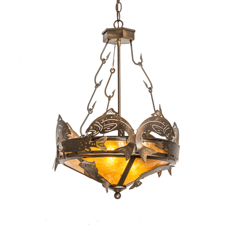 Rustic Lodge 2 - Light Pendant, Amber