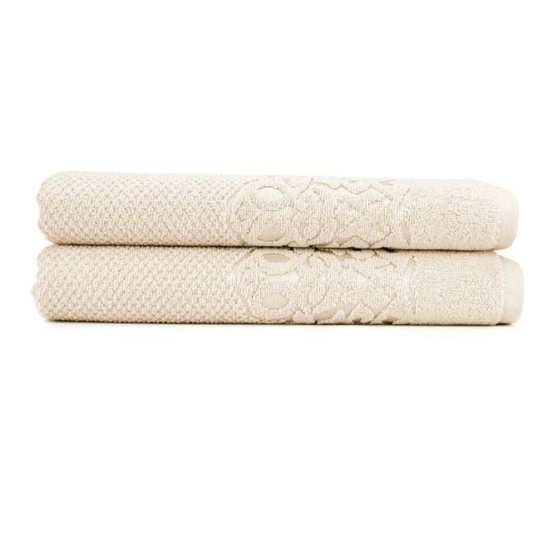 Ensemble de serviettes en coton Parkerson, Beige