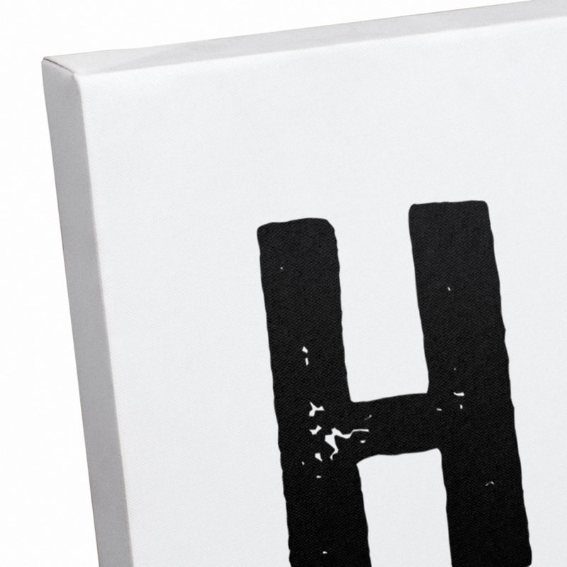 Mager Text & Numbers, Wrapped Canvas, 20" H x 16" W x 1.25" D